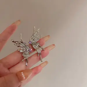 33 Silver Needles. Silver Stud Earrings