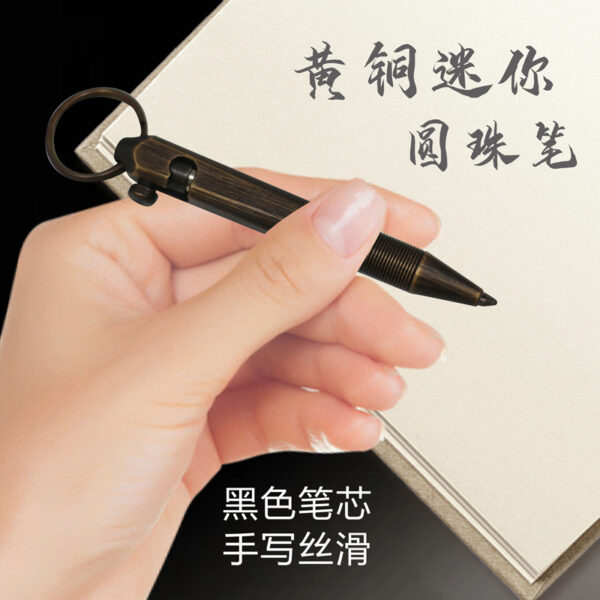 Wholesale Mini keychain brass pen