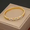 Wholesale PVD Coated 18K Gold Real Gold Plated Devil'S Eye Stainless Steel Vintage Style Luxurious Waterproof Non Tarnish 304 Stainless Steel Bangle