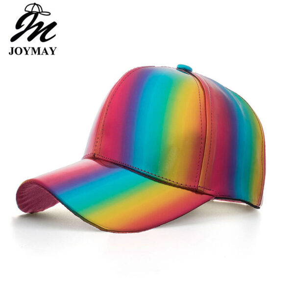 Wholesale Zhongmei summer and autumn new PU color laser baseball cap sunshade outdoor sun hat B555