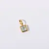 Wholesale 304 Stainless Steel Geometric PVD Coated Zircon 18K Real Gold Plated Simple Style Classic Style Waterproof Non Tarnish Plating Inlay