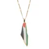 Wholesale Simple Style Geometric National Flag Titanium Steel Wholesale Pendant Necklace