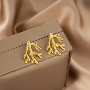 E1369-A (Gold Stud Earrings Pairs)