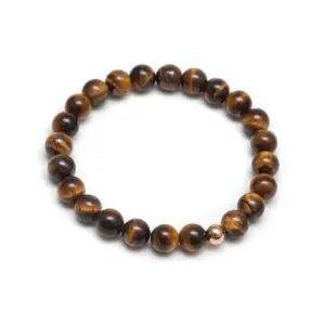 Tigereye Copper Bead B1915