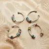 Wholesale Fashion Round Stainless Steel Open Ring 1 Piece