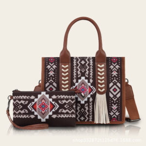 oly-531abd89806b1ad72838695dc99bdb1f Wholesale Cross-Border Ready-Made Bohemian Tote Bag Ethnic Style Tassel Personalized Mother-In-Law Bag Canvas Large Capacity Crossbody Bag