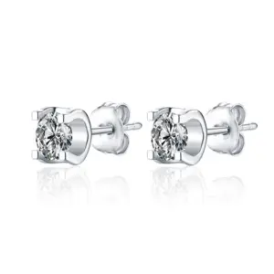 Classic Ox Head Stud Earrings 1 Karat