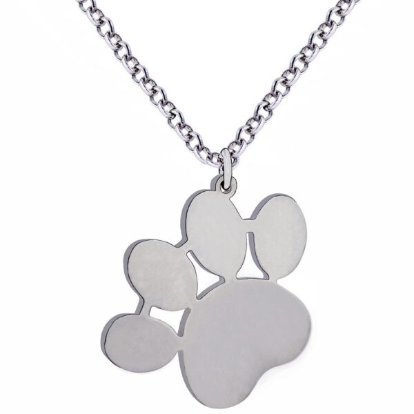 oly-532d8b1c114c68e12055d91454a6e170 Wholesale Stainless steel pet necklace cat claw dog claw letter necklace cross-border factory Mother's Day chilen's gift free lettering