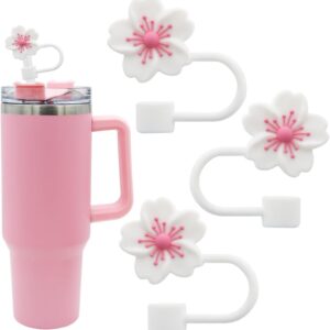 3 pieces of white flowers / 10mm