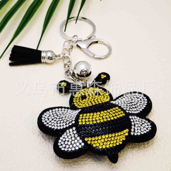 oly-532f7af48754bb817c7e4a1ee992f78a Wholesale Cute rhinestone bee keychain