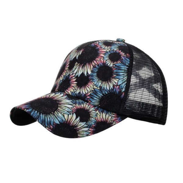 Wholesale Cross-border AliExpress Amazon ebay new sunflower horsetail hole baseball cap Women's sun hat B983