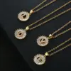 Wholesale Water Plating 18K Gold Plated Real Gold Plated Letter 304 Stainless Steel Copper Fashion Waterproof Non Tarnish 304 Stainless Steel Necklace