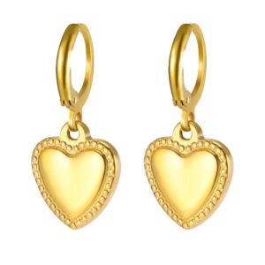 Gold rope edge love heart
