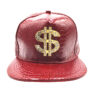 Wholesale crocodile pattern baseball cap alloy ill PU leather along the flat cap hip hop hat a generation of hair