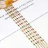 Ion Plating (IP) 18K Gold Plated Heart Shape 304 Stainless Steel Simple Style Waterproof Non Tarnish 304 Stainless Steel Bracelets