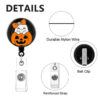 oly-5358f7d42a17feeb1217d308f538e525 Wholesale Halloween New Metal Magic Hat Ghost Pink Retractable Rotating Badge Scroll Medical and Healthcare Women's ID Buckle