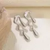 1 Pair Hip-Hop Novelty Classic Style Water Droplets 304 Stainless Steel Imitation Gold Electroplating Drop Earrings