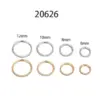 Simple Style Round Stainless Steel Inlay Zircon Nose Ring Nose Pin