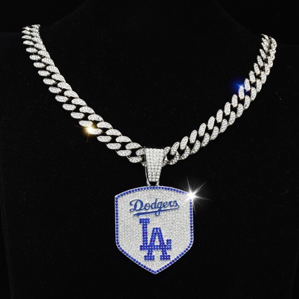 Wholesale Baseball Team Necklace Hip Hop Cuban Chain