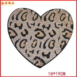 Hot Melt Adhesive * ga color * leopard print heart
