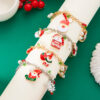 Wholesale Cartoon Santa Claus Elk Christmas Tree Bracelet