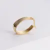 Retro U Shape Plating Stainless Steel No Inlaid 18K Gold Plated Earrings