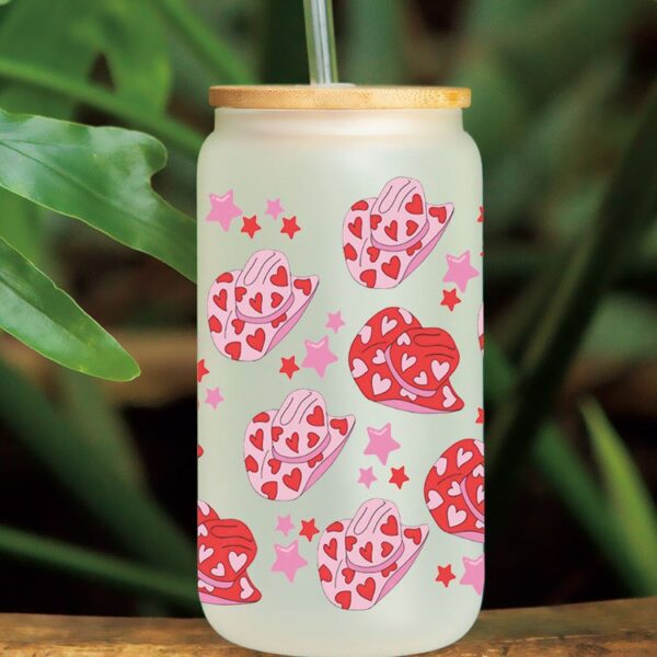 Wholesale Pink Pattern Series 16oz Cup UV DTF Wraps
