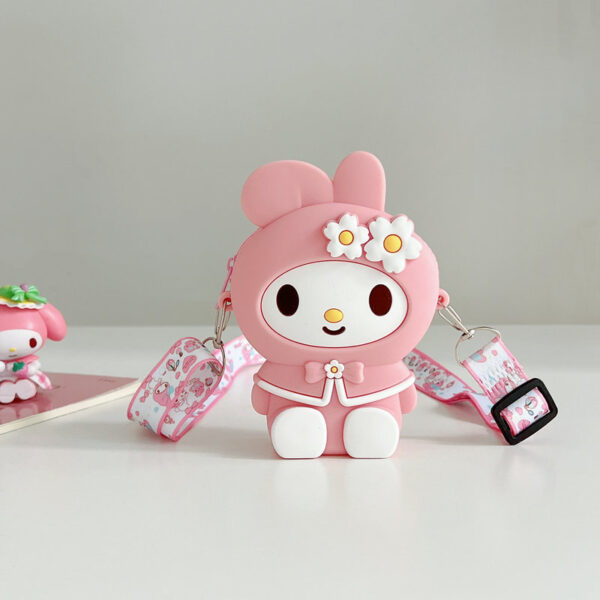 Wholesale 2024 New Merleti Silicone Coin Purse Chilen's Crosbody Bag Storage Earphone Bag Cartoon Cute Student Bag