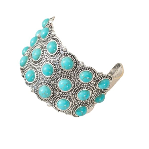 Wholesale European and American new bohemian Retro iron bracelet turquoise ethnic jewelry wholesale factory