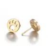 PVD Coated 18K Gold Real Gold Plated Geometric 304 Stainless Steel Fashion Waterproof Non Tarnish Ear Studs