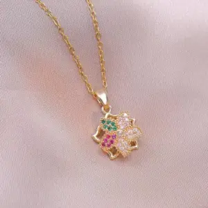 X2181 Colorful Rotating Necklace