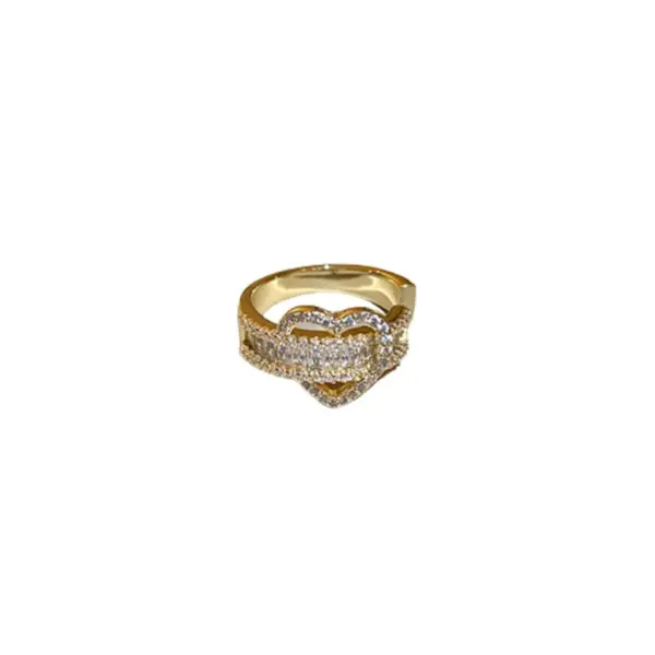 Wholesale Geometric Copper Sweet Shiny Open Ring Rings