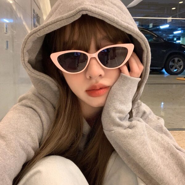 Wholesale Trendy Fashion Versatile Street Style Sunglasses for Women, Xiaohongshu Same Style Cat-Eye Sunglasses, Uv Protection Sunglasses