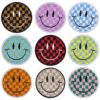 Wholesale Smiley Face Embroider Cloth Stickers Cartoon Round Embroider Stickers
