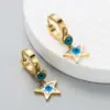 Wholesale Elegant Geometric Plating 304 Stainless Steel No Inlaid 18K Gold Plated Earrings