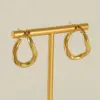 Wholesale 1 Pair Simple Style Geometric Irregular Stainless Steel 18k Gold Plated Hoop Earrings