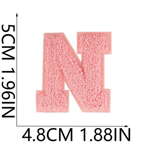 Wholesale Embroidered fabric patch hat and bag decoration A-Z English letter patch