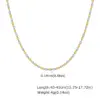 201 Stainless Steel Solid Color PVD Coated Real Gold Plated 18K Gold Basic Simple Style Waterproof Non Tarnish Olive Bead Necklace Necklace