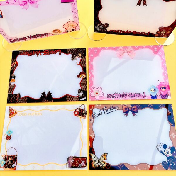 Wholesale New Acrylic Writing Board Message Board Big Brand Mixed Cross-Border Tk Us and Japan Popular Style Erasable 15cm