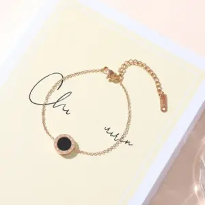 6645-Rose Gold Black and White Double-Sided
