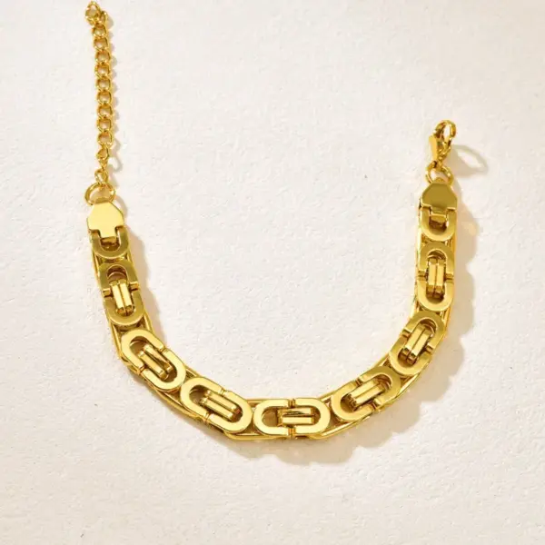 304 Stainless Steel Solid Color PVD Coated Acrylic 18K Real Gold Plated Modern Style Waterproof Non Tarnish Plating Twisted Rope Chain Lobster Trigger Clasp Closure Gold Anklet