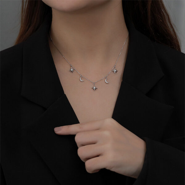 Wholesale Golden Star Moon Necklace