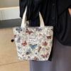 Wholesale High school students class canvas bag 2024 new commuter tote bag women's ins fashion out shoulder mummy bag
