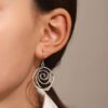 oly-5402a8a4b651b09efa79e23d17c371b2 Wholesale punk rock n rivet earrings hip-hop round earrings factory direct sales