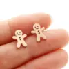 Wholesale PVD Coated 18K Gold Real Gold Plated Geometric 304 Stainless Steel Simple Style Classic Style Waterproof Non Tarnish Ear Studs
