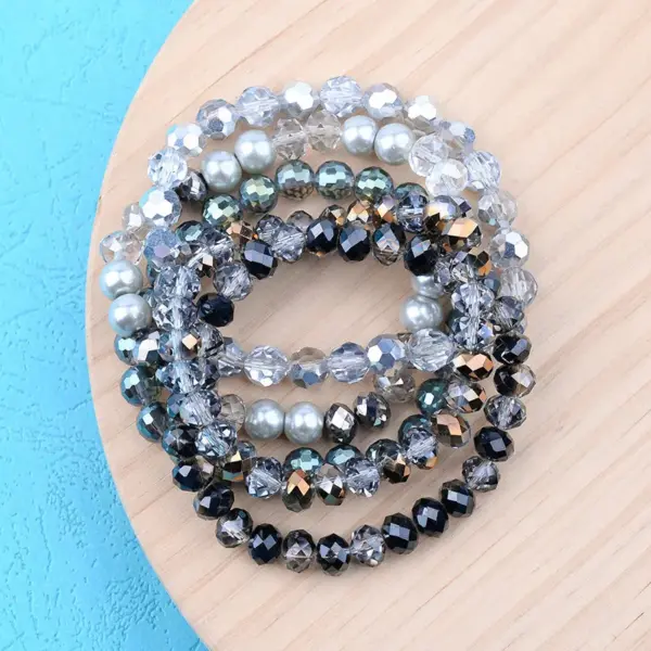 Fashion Geometric Beaded Crystal Beaded Bracelets Wholesale