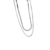 Wholesale Vintage Snake Bone Chain Stacking Titanium Steel Necklace Wholesale