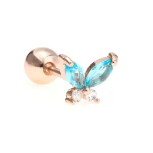 Egd0198 Small Blue / Rose Gold