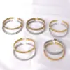 Wholesale Casual Simple Style Solid Color Stainless Steel Plating Bangle