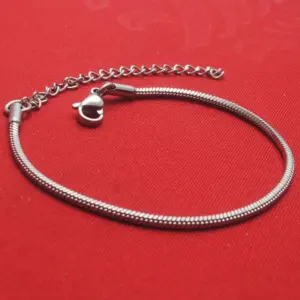 Wholesale Simple Style Waves Stainless Steel Polishing Bracelets